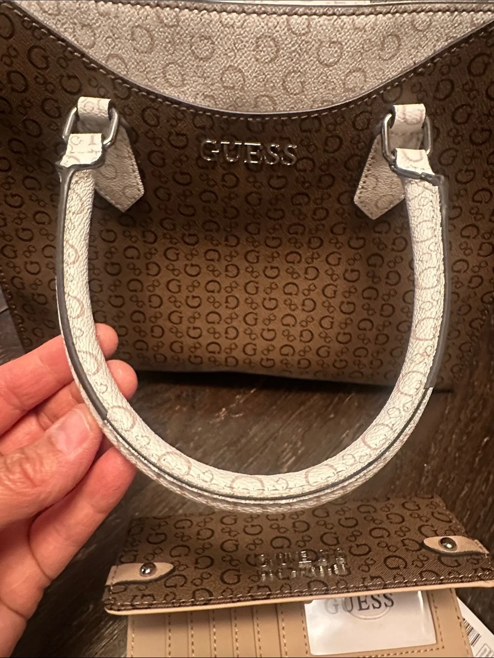 Guess monogram tote